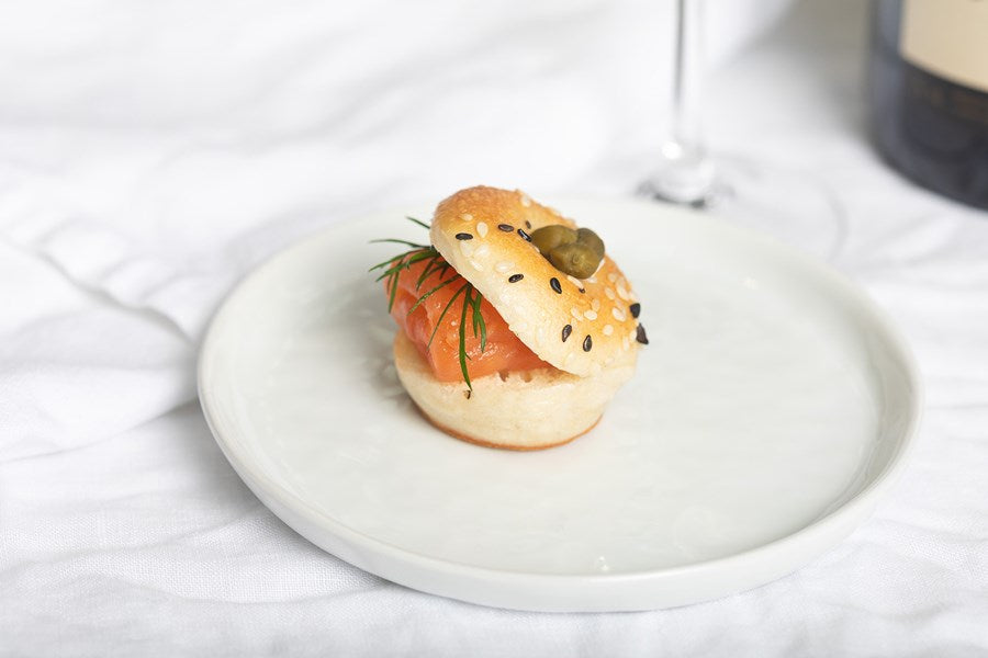 Petite Smoked Salmon Bagel